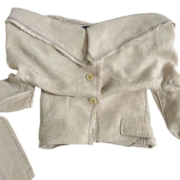 JACQUEMUS La Veste Camargue‎ in Light Beige - Picture 3 of 15